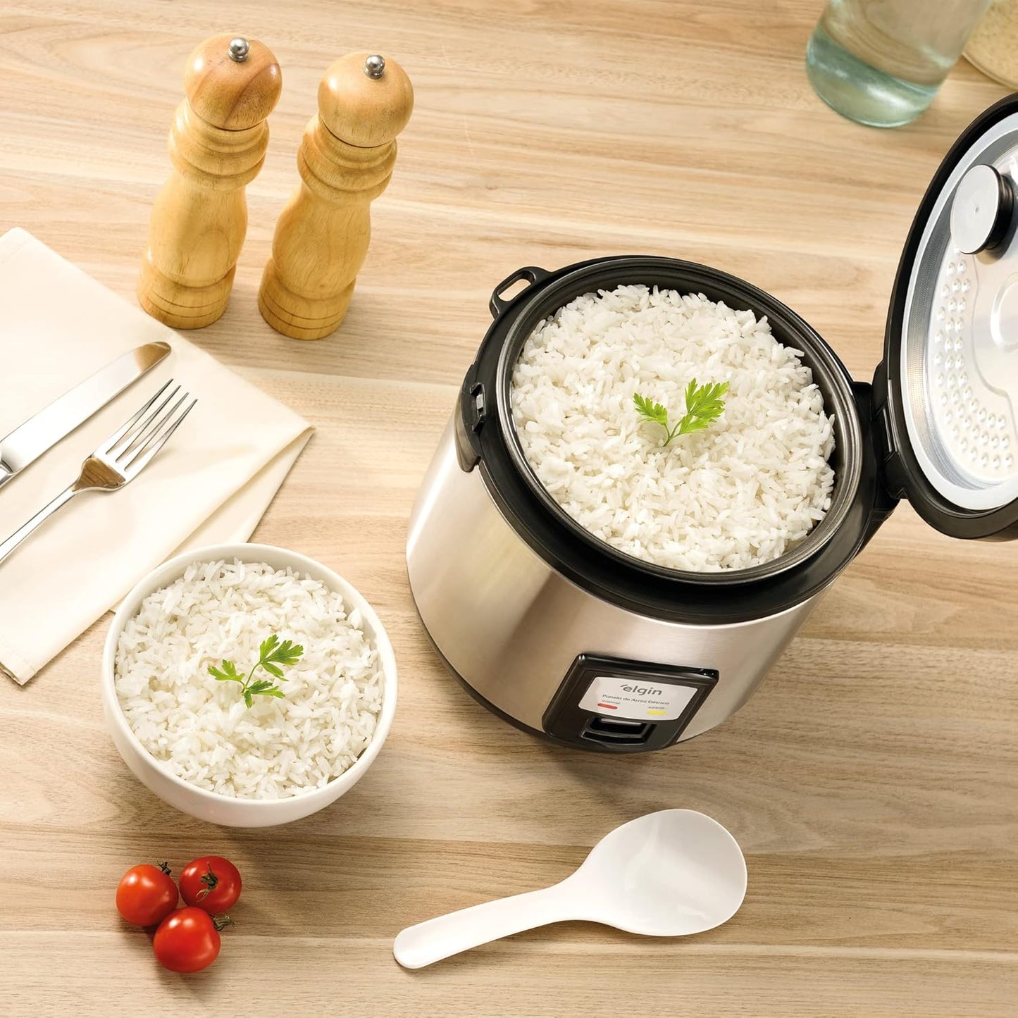 Panela de Arroz Elétrica Elgin Capacidade 5 Xícaras 1 Litro 400W 110V