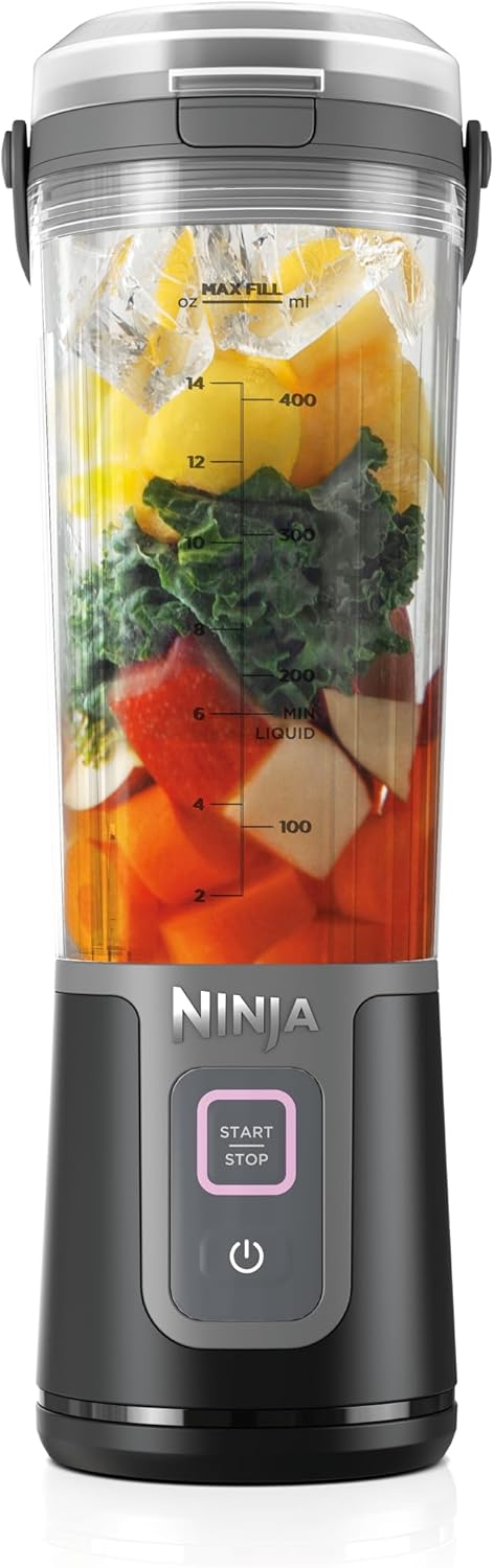 Nutri Ninja Blast Liquidificador Portátil Bivolt, Sem Fio, Recipiente de 470ml